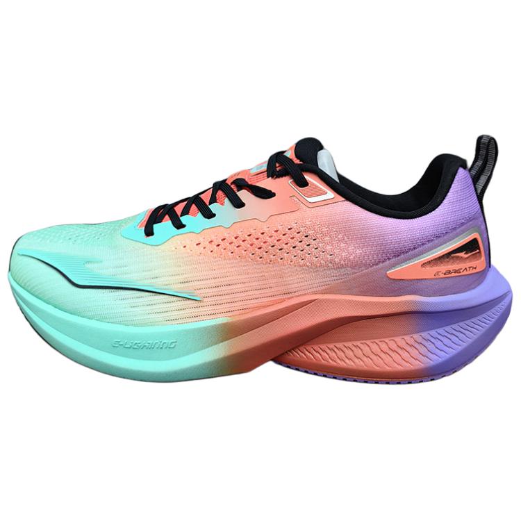 Erke Slip Resistant Abrasion Resistant Low top Casual Running Shoes Men’s Green Red Purple
