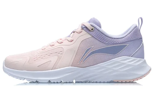 Li Ning Cushioning, Wear Resistant Low top Running Shoes Women's Purple Pink