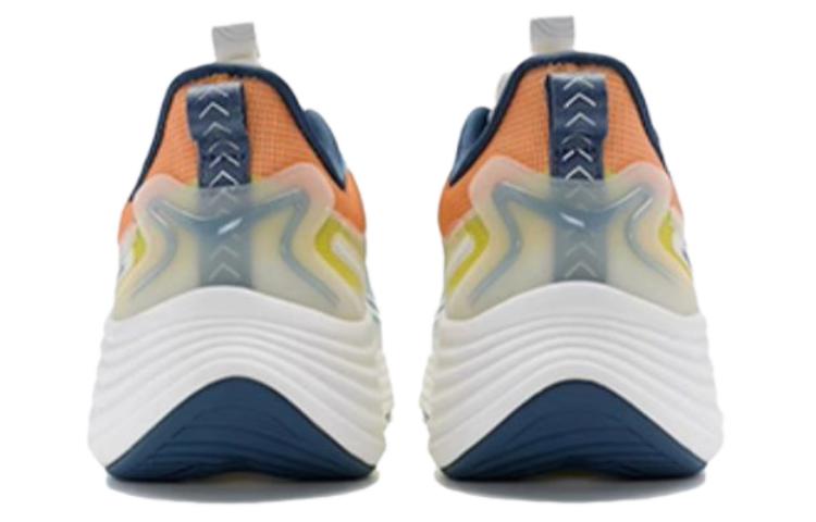XTEP Comfortable Cushioning Slip Resistant Low top Running Shoes Men’s White Blue Orange