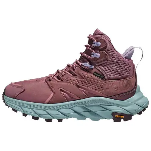 HOKA ONE ONE Comfortable Slip Resistant Abrasion Resistant Mid top Outdoor Shoes Women's Rose Red
