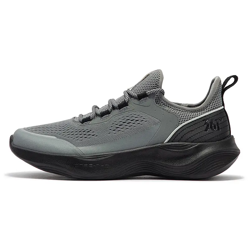 361° N40 Breathable Lightweight Breathable And Lightweight Low top Casual Running Shoes Men’s Gray Black