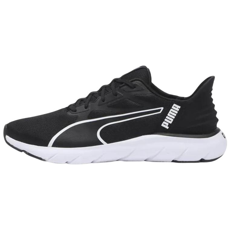 PUMA Softride Flexlace Slip Resistant Abrasion Resistant Low top Casual Running Shoes Unisex Black