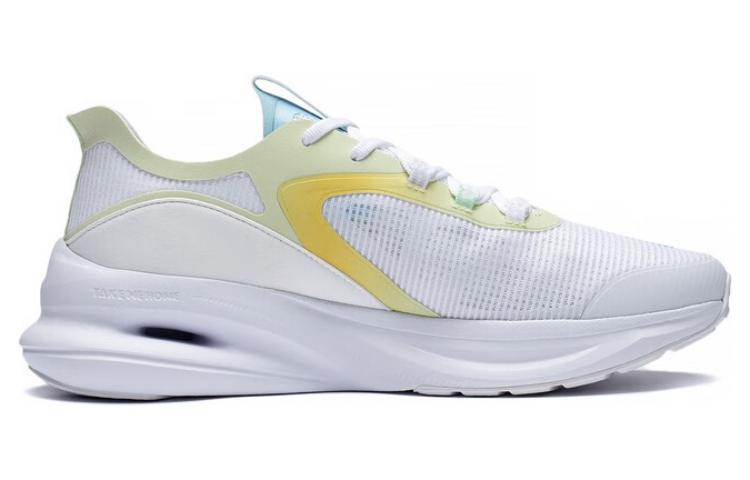 Li Ning Abrasion Resistant Breathable Low top Running Shoes Men’s White Green