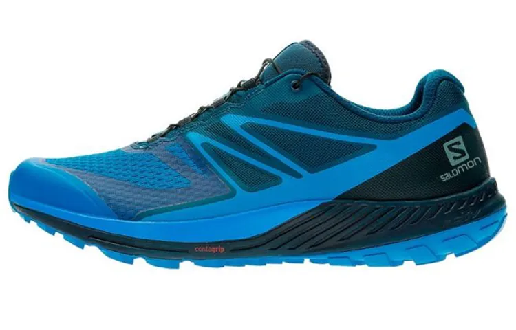 SALOMON Sense Escape 2 Textile, Synthetic Leather Slip Resistant Abrasion Resistant Low top Outdoor Shoes Blue Black