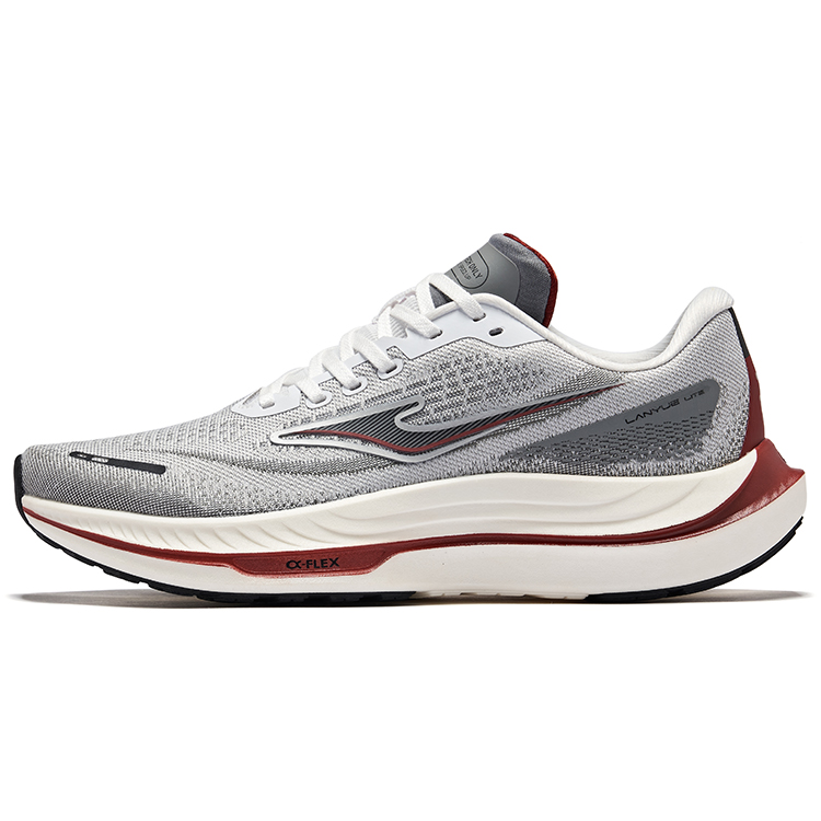 Erke Cushioning Rebound Lightweight Low top Running Shoes Men’s Erke White Steel Gray