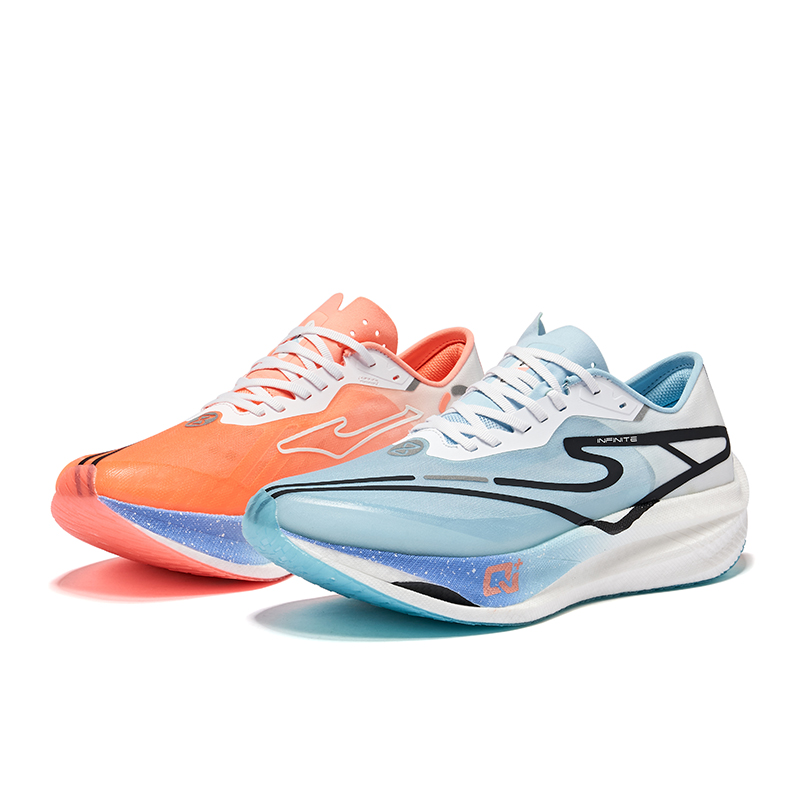 Erke Cyan Realm 2.0 Cushioning Rebound Low top EVA Midsole/Rubber Outsole Marathon Training Race Running Shoes Men’s