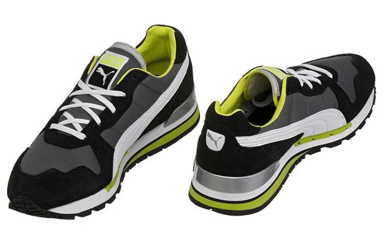 Кроссовки PUMA TX3 (черно-зеленые) — Чёрный / зелёный — фото 2