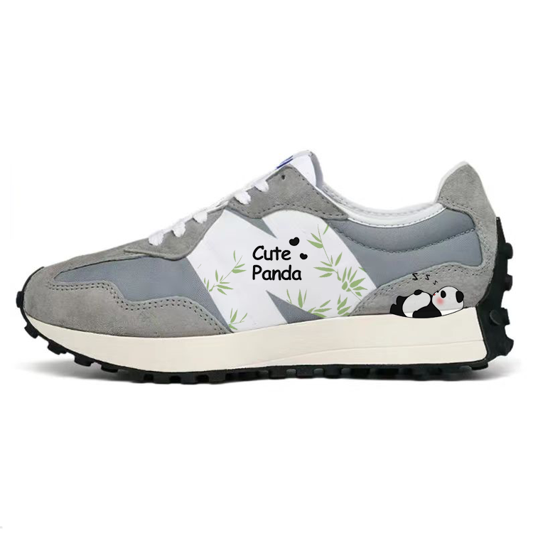 New Balance NB 327 Slip Resistant, Abrasion Resistant, Breathable Low top Running Shoes Unisex Gray White