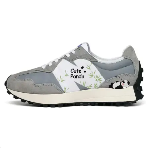 New Balance NB 327 Slip Resistant, Abrasion Resistant, Breathable Low top Running Shoes Unisex Gray White