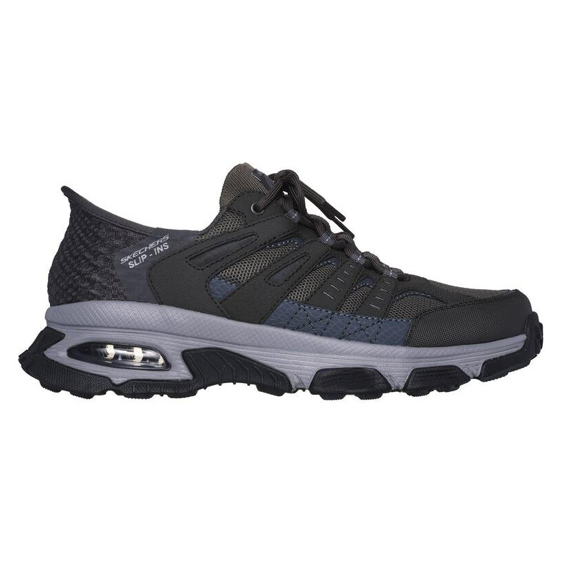 Skechers Cushioning Abrasion Resistant Cushioning, Wear Resistant Low top Running Shoes Men’s Gray Black