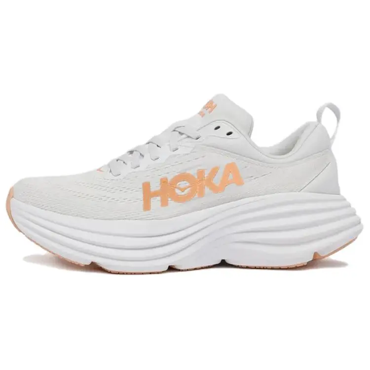 HOKA ONE ONE Bondi 8 White Cantaloupe Women's