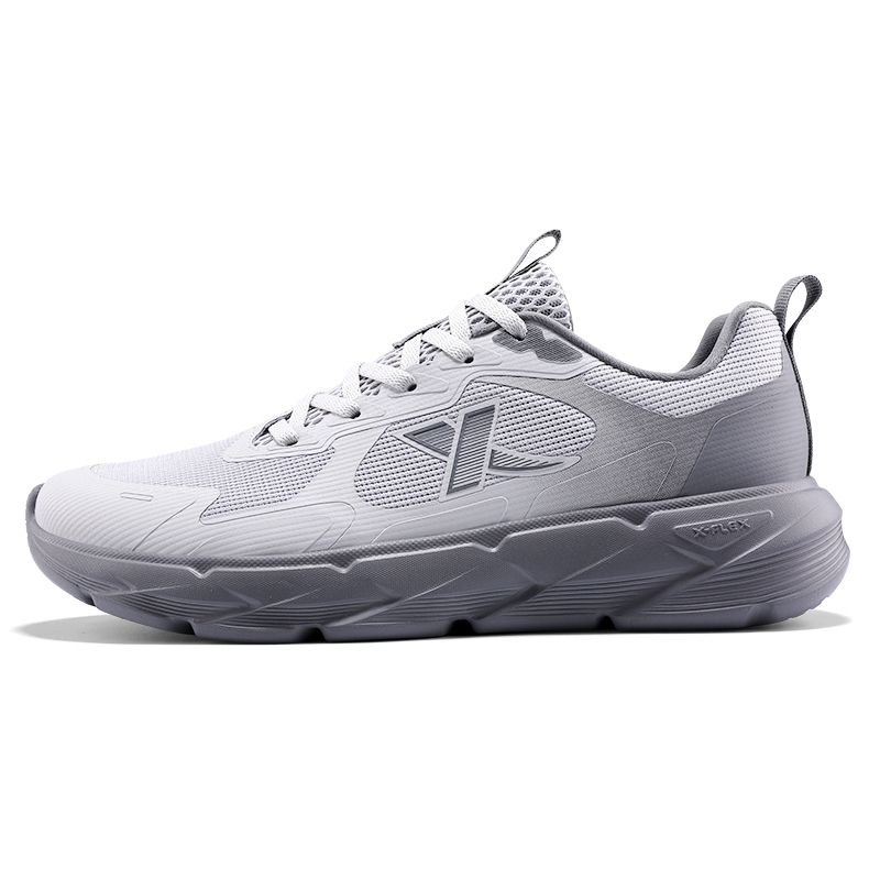 XTEP Cushioning Abrasion Resistant Support Low top Casual Sprint Running Shoes Men’s Gray
