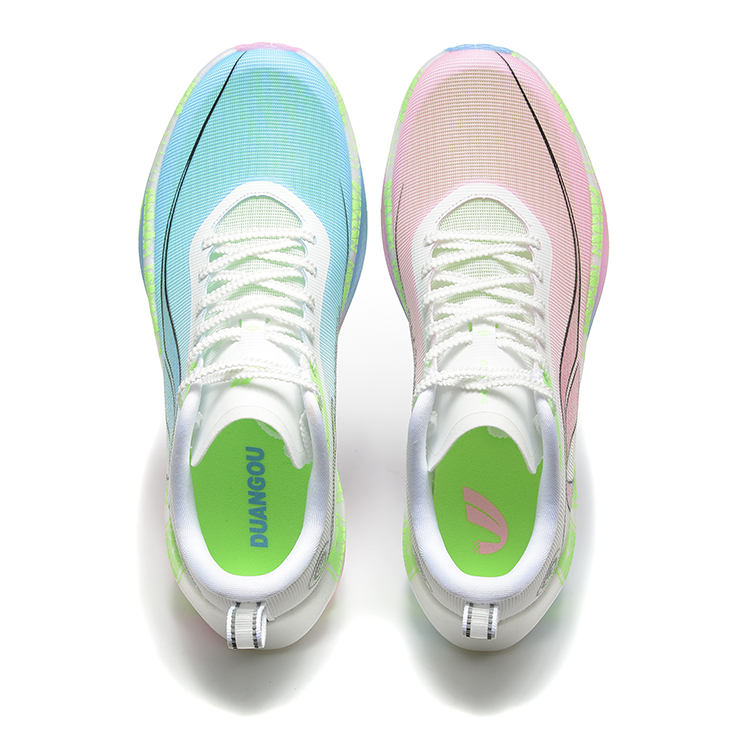 DUANGOU Low top Marathon Running Shoes Unisex Blueprint Fortune Snake Edition