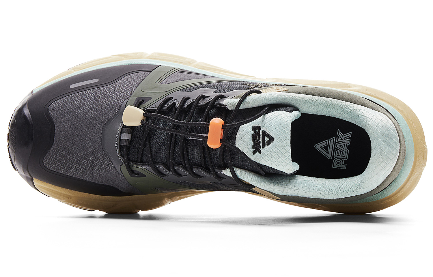 PEAK Running Shoes Men’s Low Top Deep Moss Green/Magnet Gray