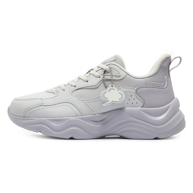 361° Linglong Collection Cushioning Abrasion Resistant Waterproof Low top Running Shoes Women’s Gray Purple