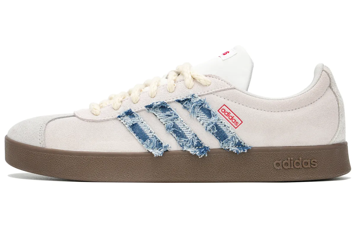 Adidas VL COURT 2.0 Abrasion Resistant Low top Skateboard Shoes Unisex Gray