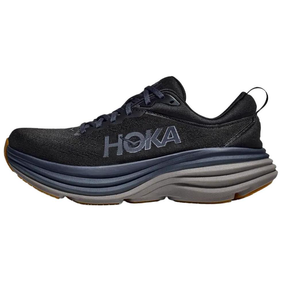 HOKA ONE ONE Bondi 8 Slip Resistant Abrasion Resistant Low top Running Shoes Men’s Black
