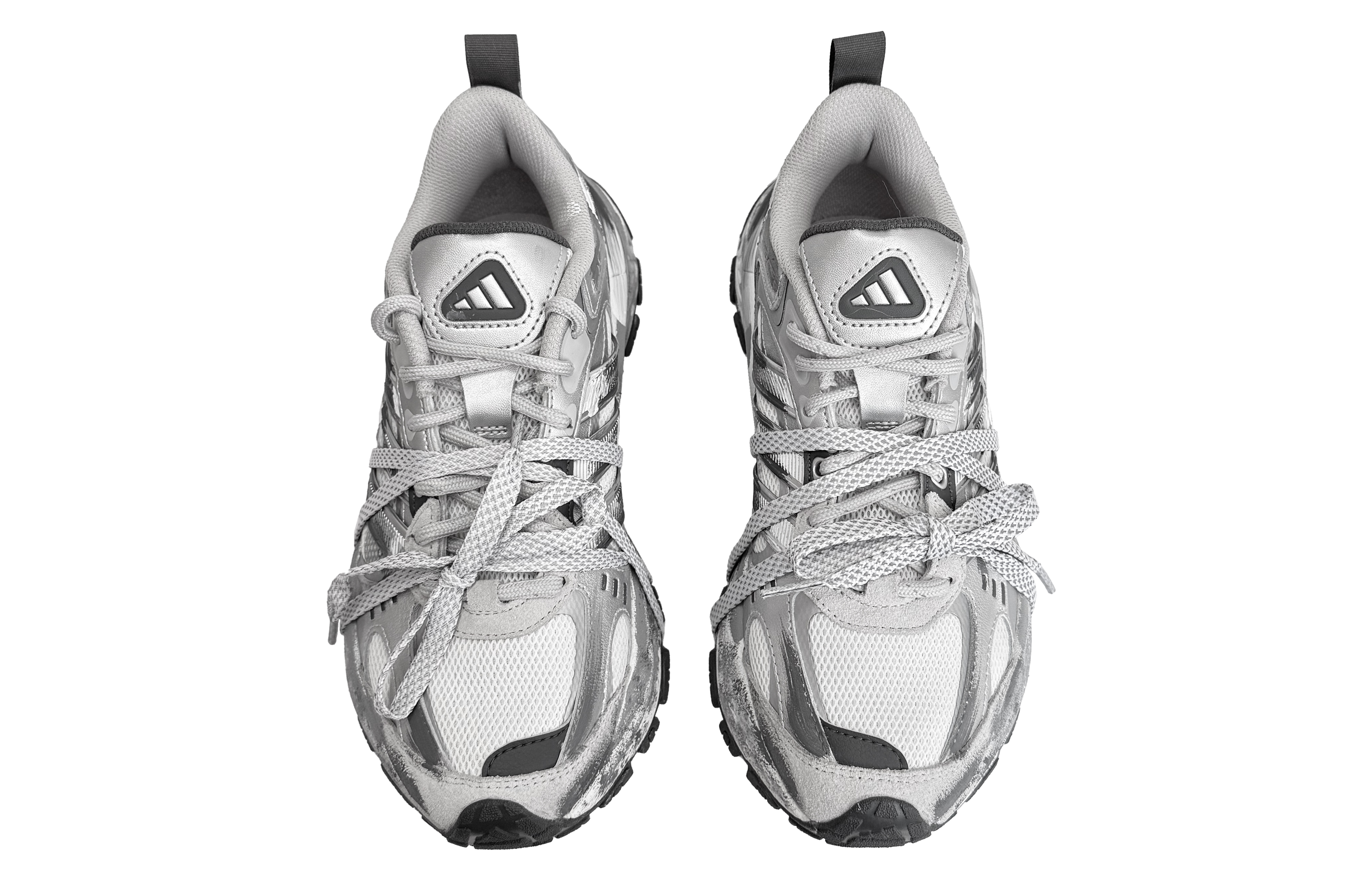 Adidas SHADOW FEVER Slip Resistant Height Increasing Low top Running Shoes Unisex Gray
