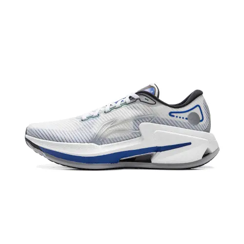 Li Ning Furious Rider 8 Low top Casual Running Shoes Men's White Gray Blue