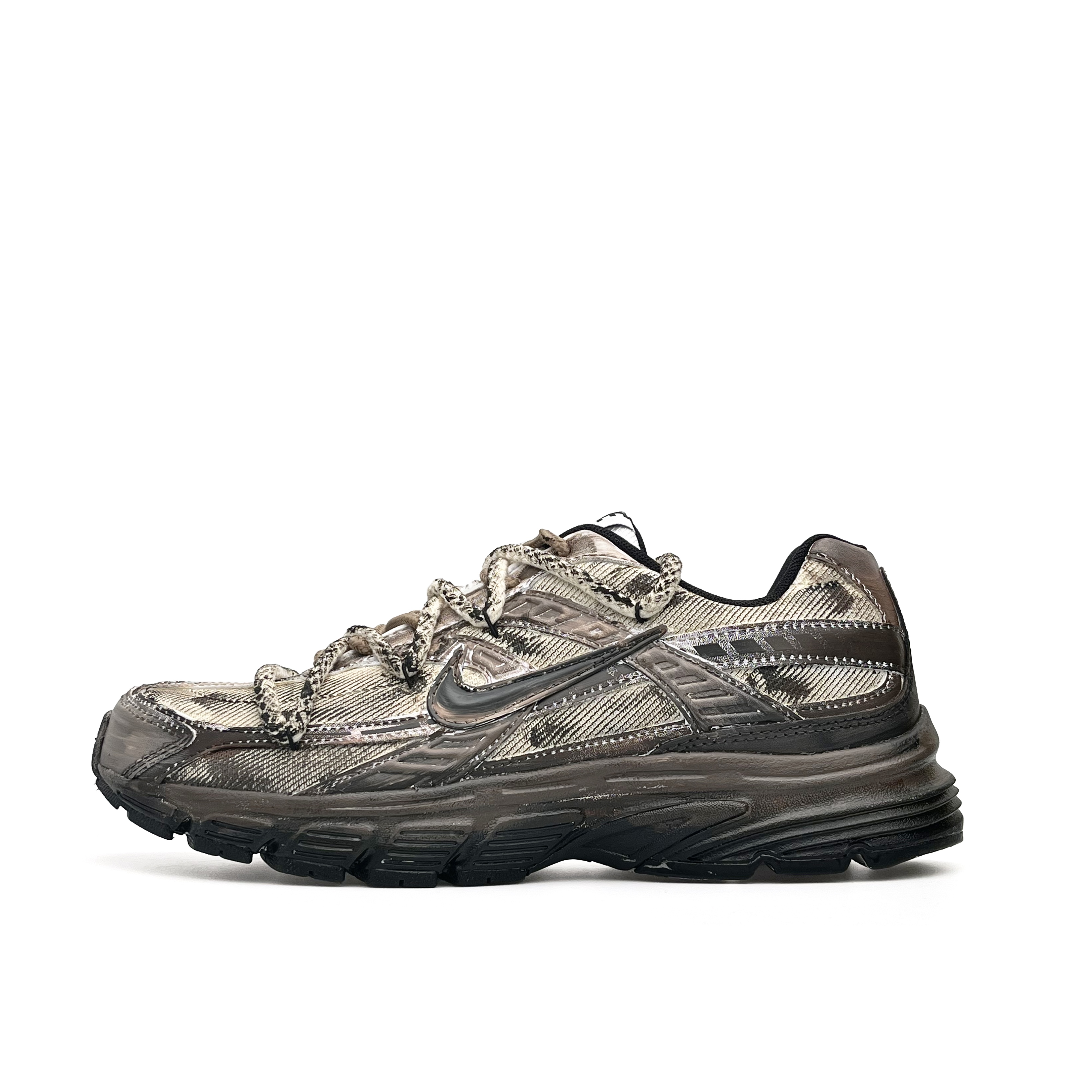 Nike Initiator Abrasion Resistant Low top Casual Physical Fitness Test & Exam Running Shoes Unisex Black Brown
