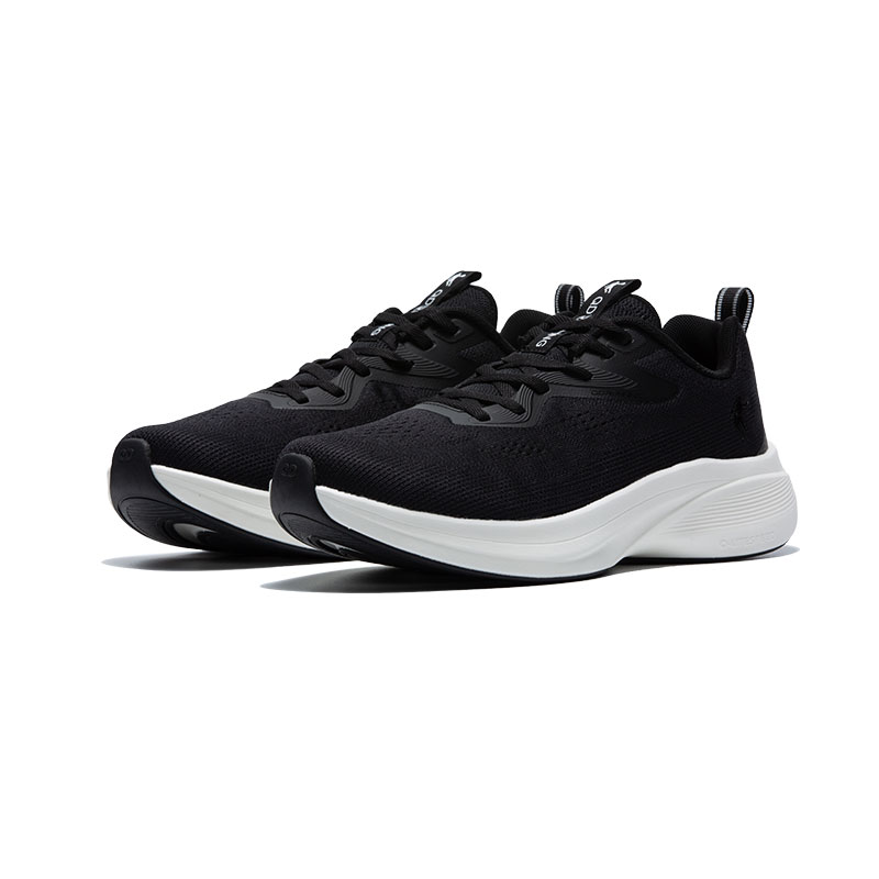QIAODAN Breathable And Lightweight Low top Casual Running Shoes Men’s Black