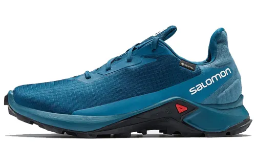 SALOMON Fabric Wear resistant And Waterproof Low top Trail Running Shoes Men's Blue
