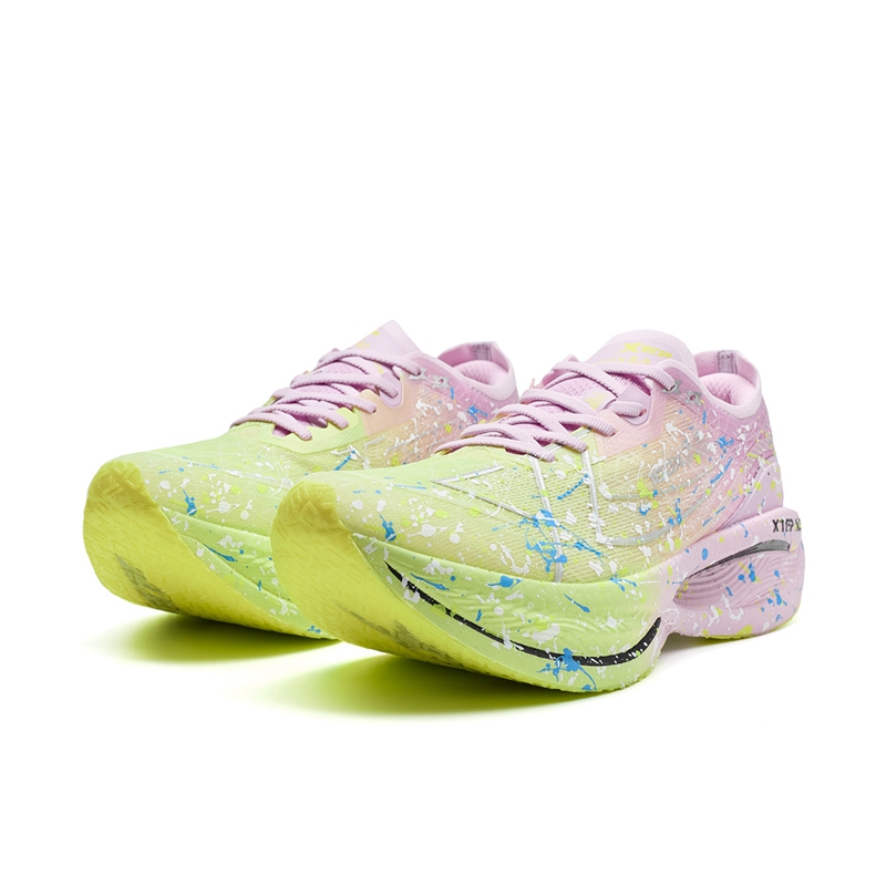 XTEP 160X 3.5PRO Running Shoes Women’s Low Top Matcha Light Green, Orchid Purple