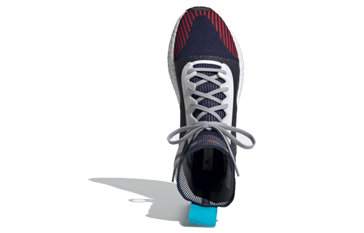 Женские кроссовки adidas PulseBOOST (серо-красные) — Серый / красный — фото 4
