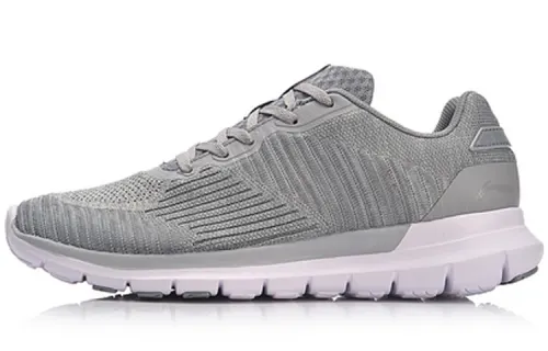 Li Ning Spirit Wind Slip Resistant Support Low top Running Shoes Unisex Snow Gray
