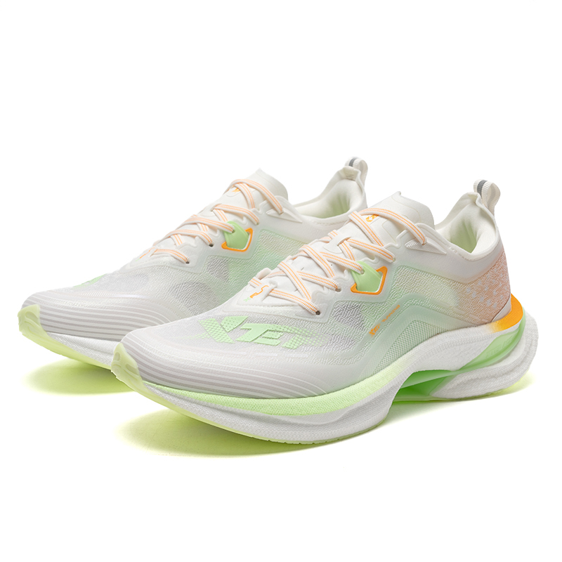 XTEP Cushioning Breathable Rebound Low top Running Shoes Men’s White Green