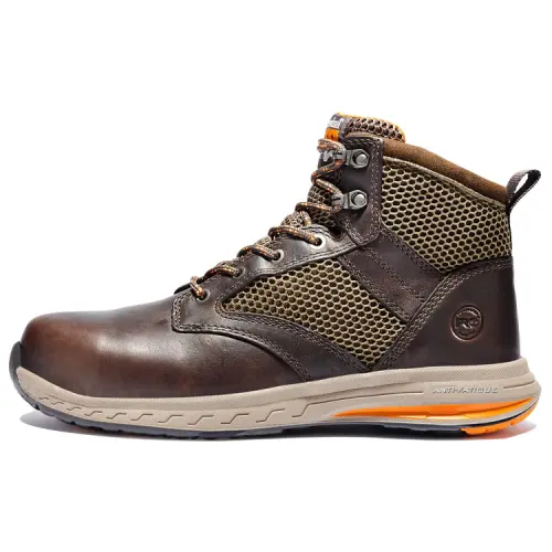 Timberland Pro Men's Drivetrain Mid Safety Boots 'Brown'