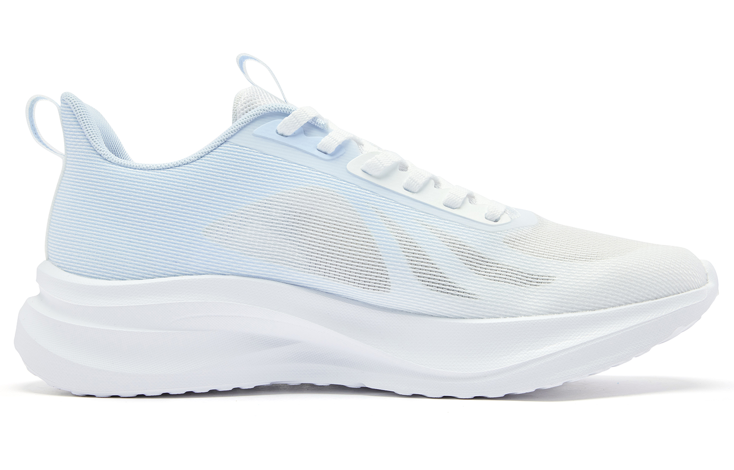 QIAODAN Breeze 3 Low top Casual Training Running Shoes Men’s White Ice Glacier Blue