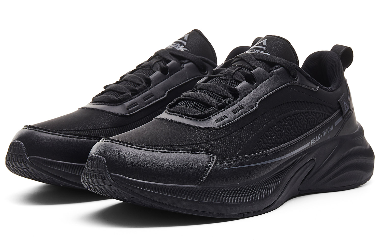 PEAK Qingyi Low top Running Shoes Men’s All Black