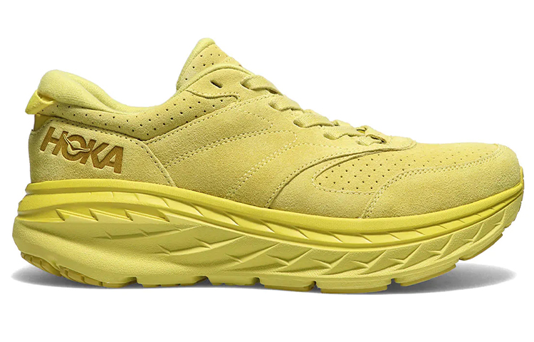 HOKA ONE ONE Bondi L Suede Celery Lima Bean All Gender
