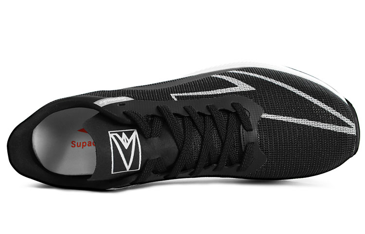 SUPAOSIKE Mesh Cushioning Slip Resistant Abrasion Resistant Low top Casual Running Shoes Unisex Black