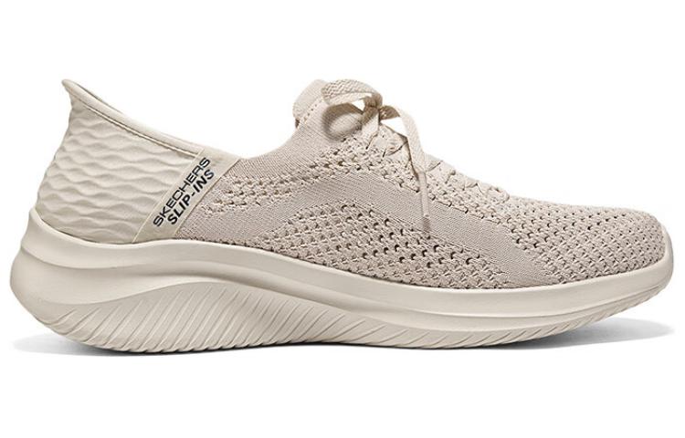 Skechers Cushioning Abrasion Resistant Breathable Low top Running Shoes Men’s Ecru