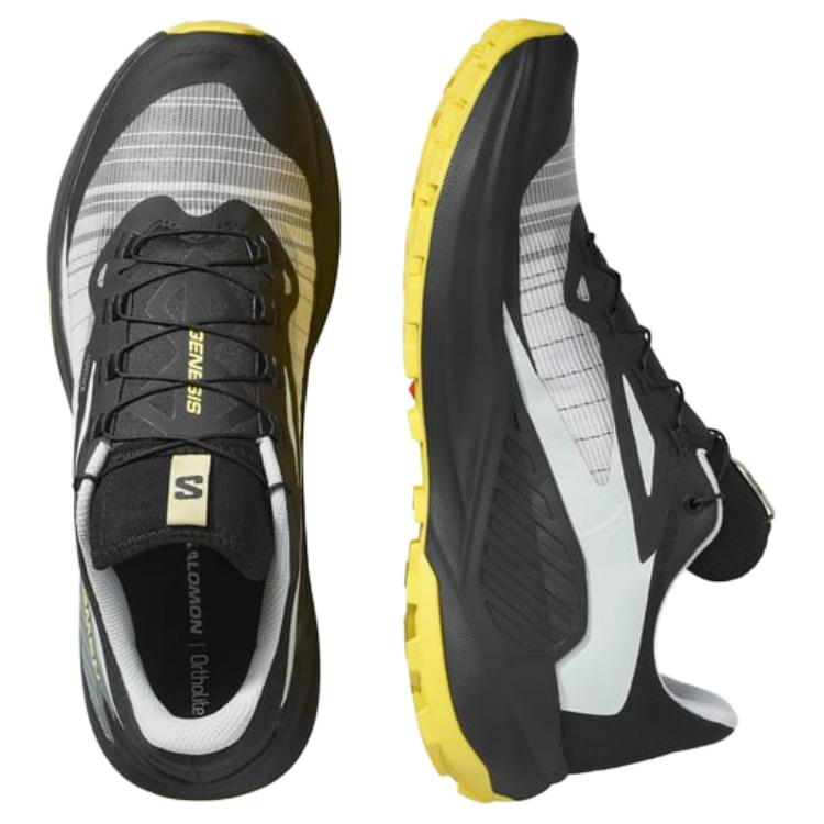 SALOMON GENESIS Trail Running Shoes Men’s Black Gray