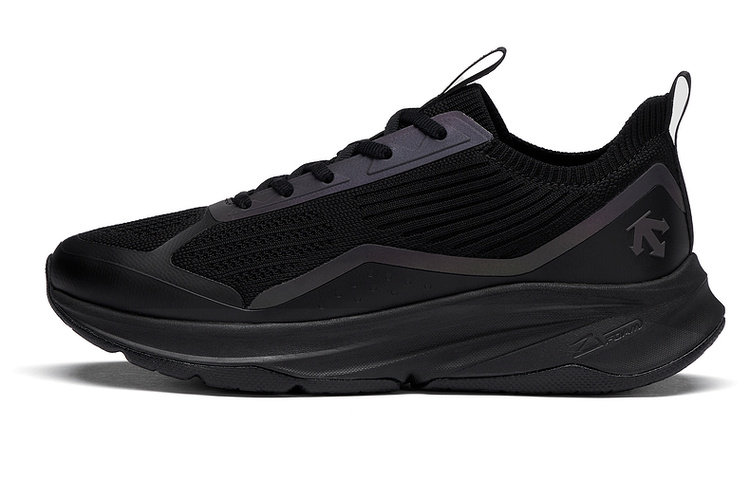 DESCENTE Fabric Cushioning Breathable Cushioning Breathable Low top Casual Running Shoes Women’s Black
