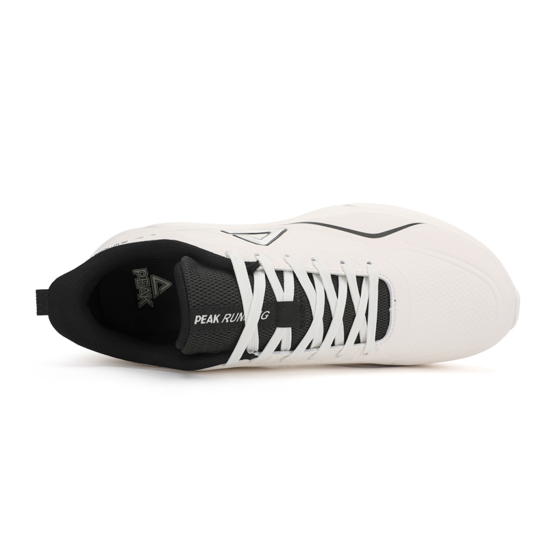 PEAK State Pole Cushioning Rebound Low top Casual Running Shoes Men’s White Black