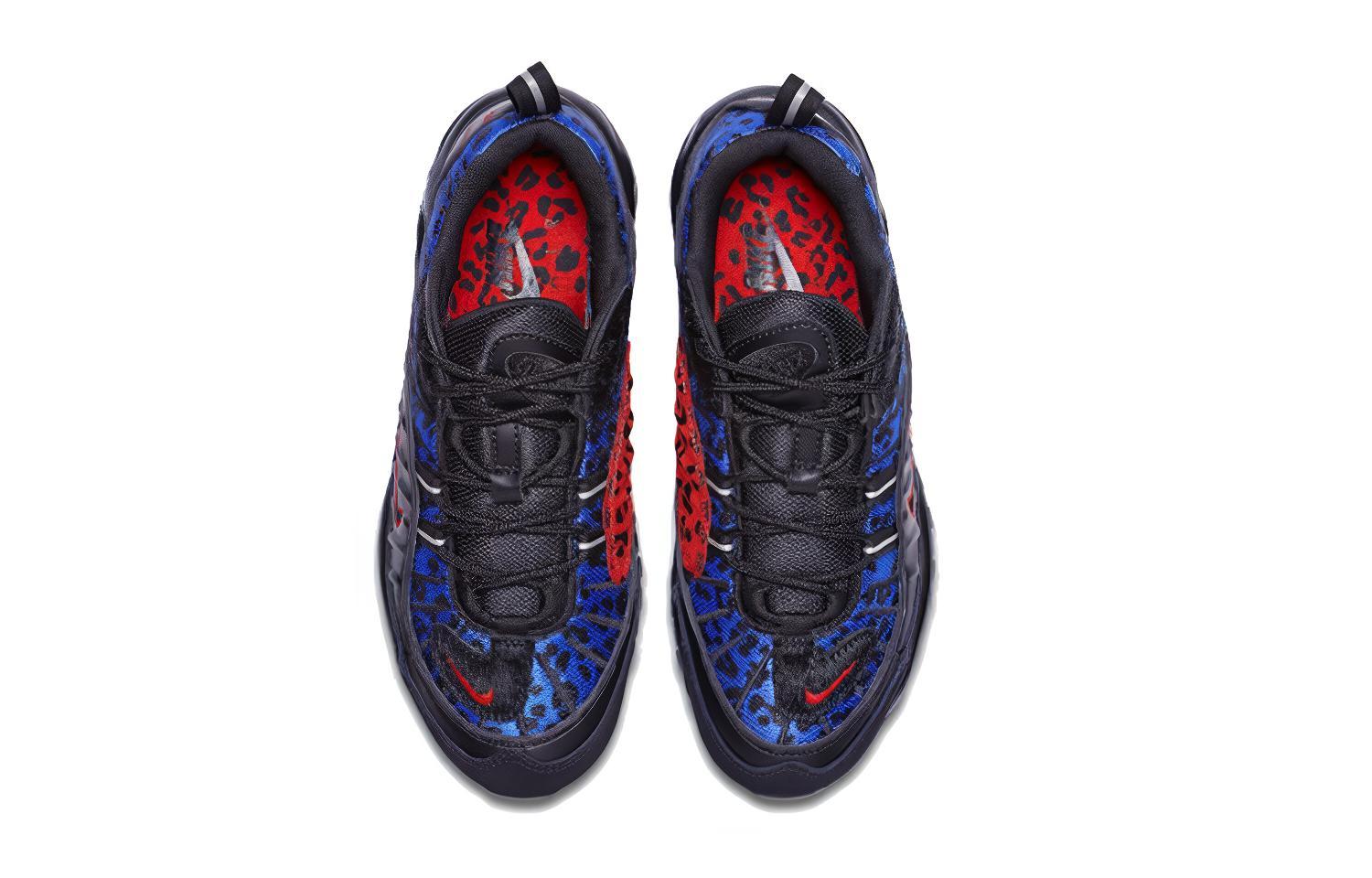 Женские кроссовки Nike Air Max 98 (черно-синие) — фото 4