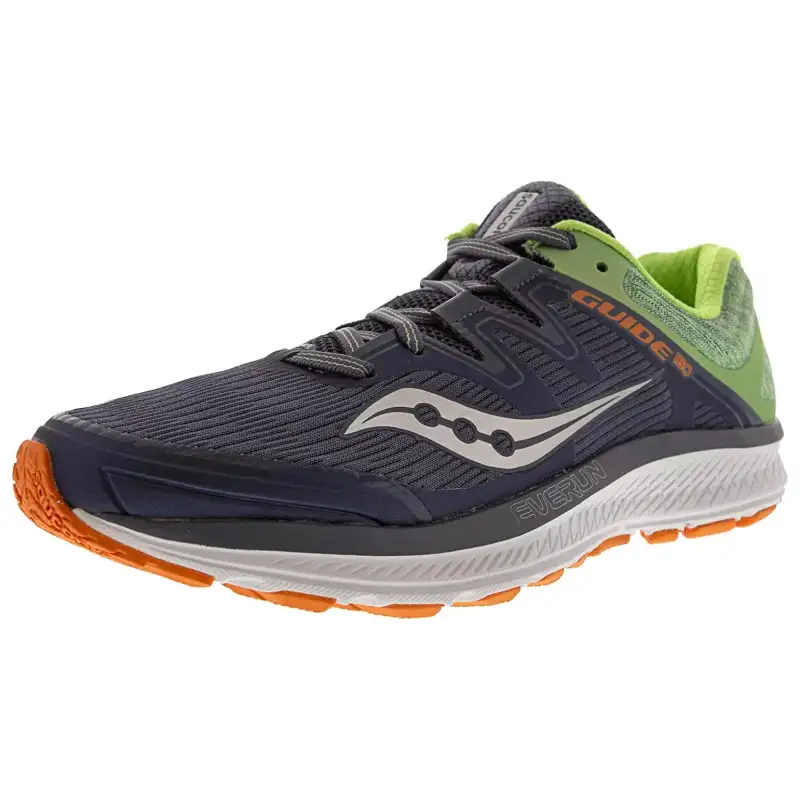 Saucony EVERRUN GUIDE ISO Slip Resistant Abrasion Resistant Low top Running Shoes Women's Gray Green