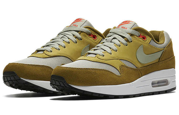 Мужские кроссовки Nike Air Max 1 (зеленые) — Зелёный — фото 3