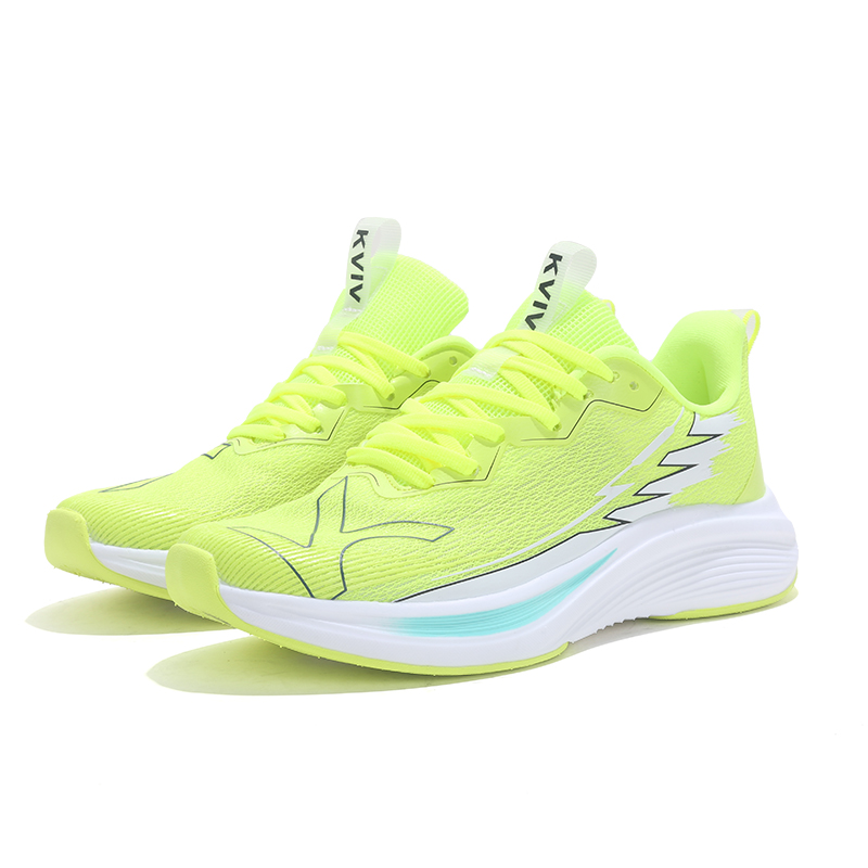 KVIV Cushioning, Slip Resistant, Breathable, And Lightweight Coverage Running Shoes Unisex Neon Green