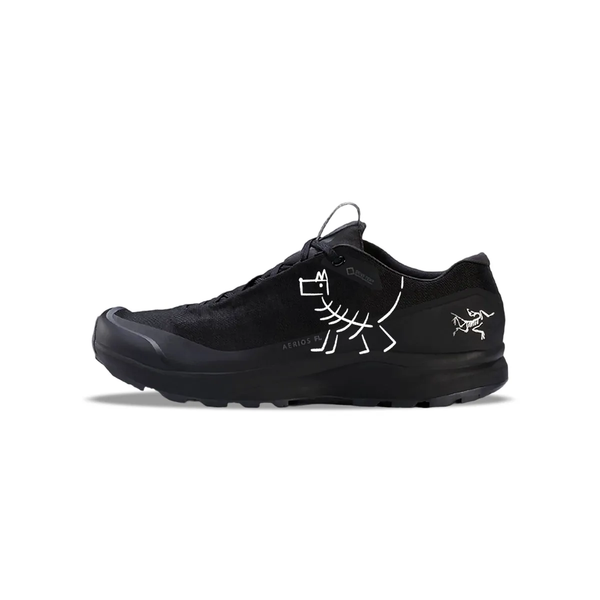 Arc'teryx Aerios FL Low top Casual Trail Running Training City Commuting Running Shoes Men's Black