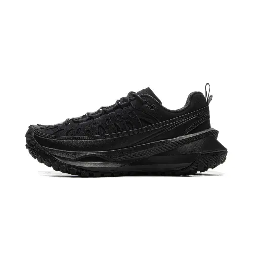 Li Ning Ranger CRC Cushioning Slip Resistant Low top Running Shoes Unisex Black