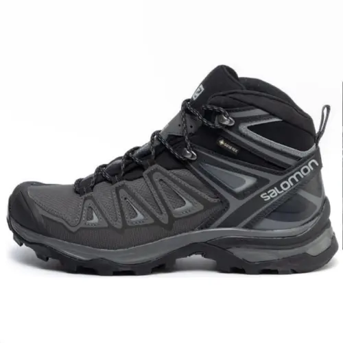 SALOMON Fashion Trend Cushioning, Wear Resistant High top Outdoor Shoes Unisex Gray Black