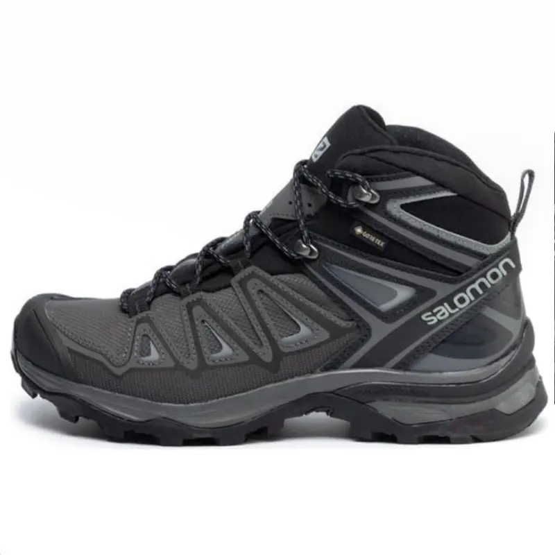 SALOMON Fashion Trend Cushioning, Wear Resistant High top Outdoor Shoes Unisex Gray Black