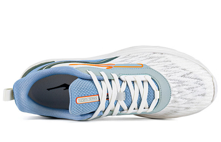 Erke Cushioning Slip Resistant Breathable Low top Running Shoes Men’s White Blue