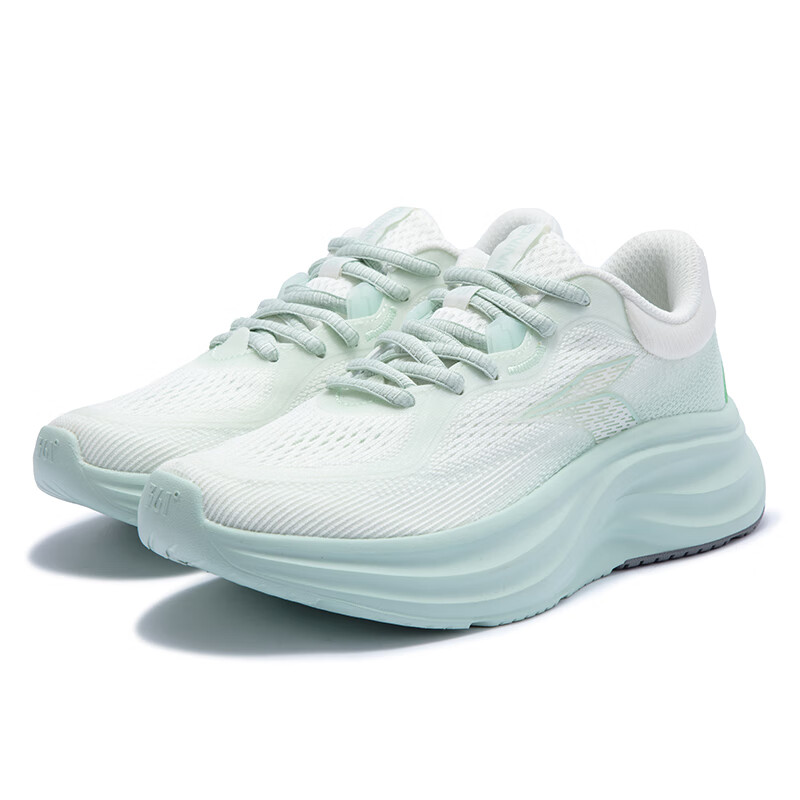361° Breathable Abrasion Resistant Breathable And Wear resistant Low top Casual Running Shoes Women’s White Green