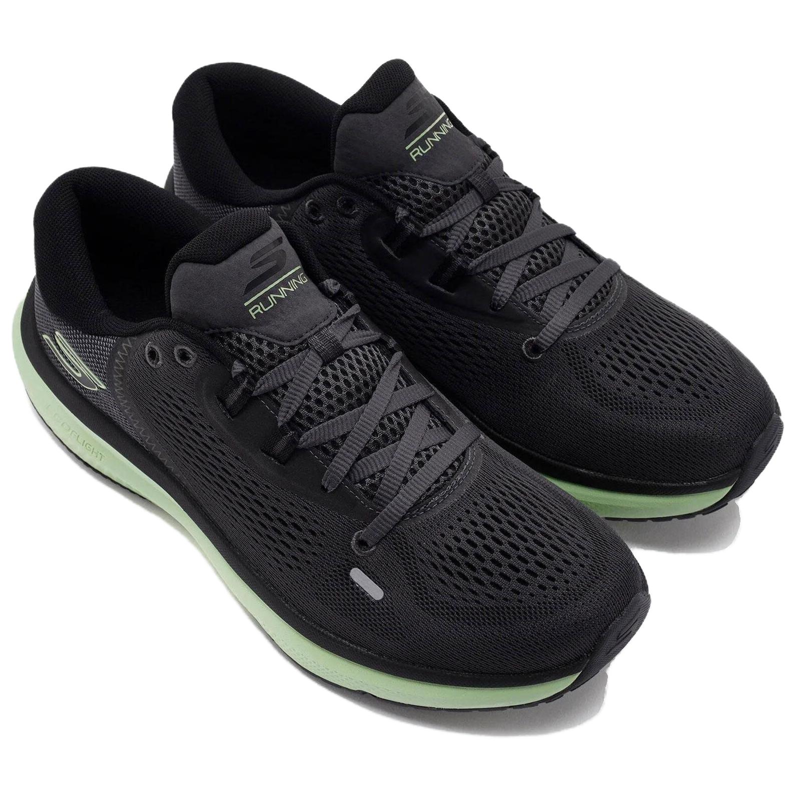 Skechers Abrasion Resistant, Breathable, Lightweight Low top Running Shoes Men’s Black Cyan